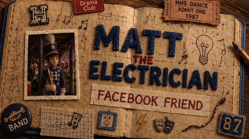 Matt the Electrician — Facebook Friend music video artwork