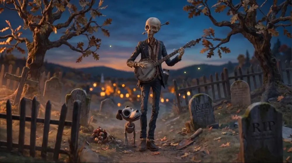 Shakey Graves — Roll the Bones music video artwork